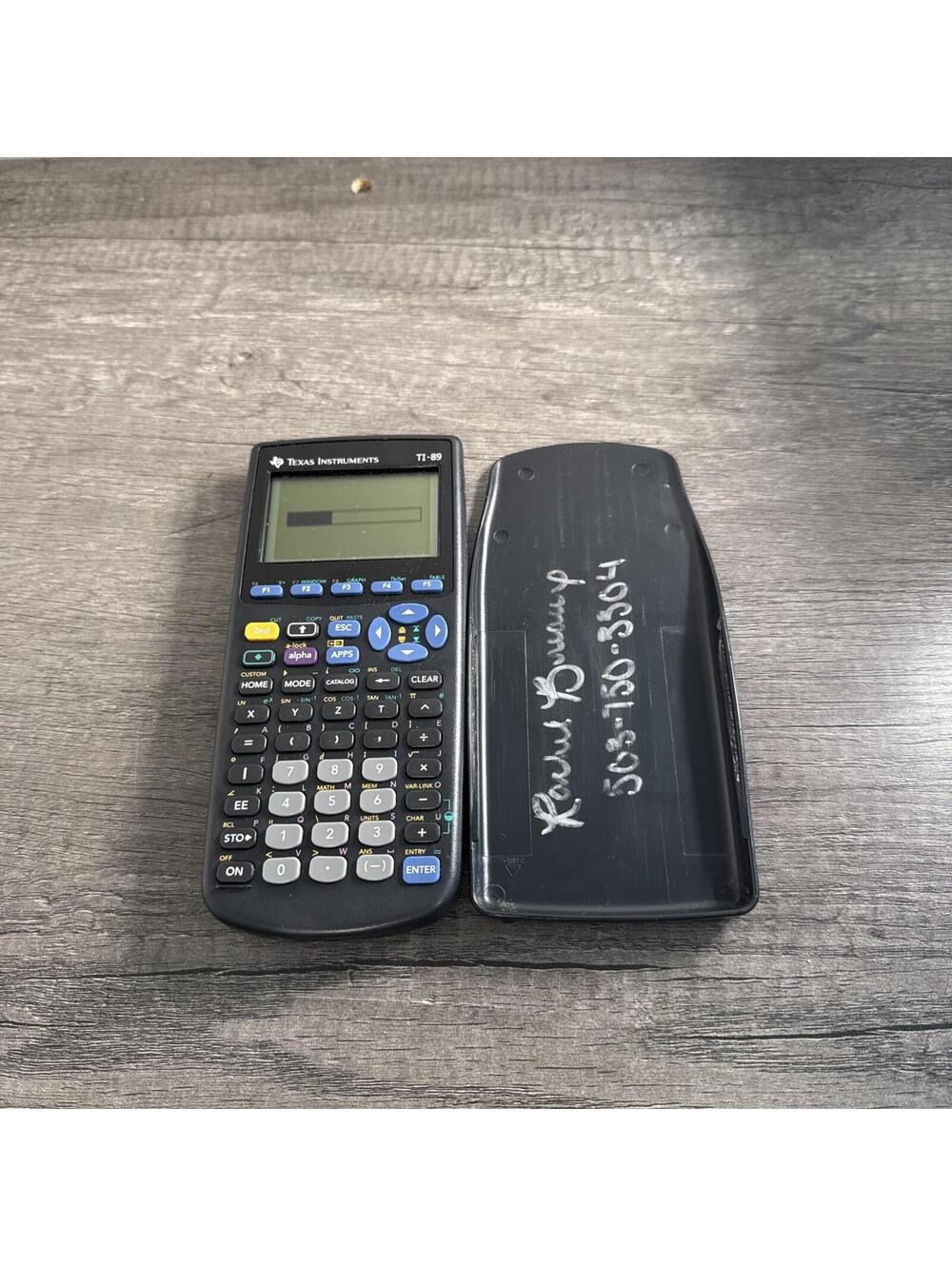 Texas Instruments TI-89 Graphing Calculator With Cover (Tested)